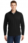 Black Unisex Sport 1/4 Zip Pullover with Embroidered student name & NASBOCES Sports Medicine Logo